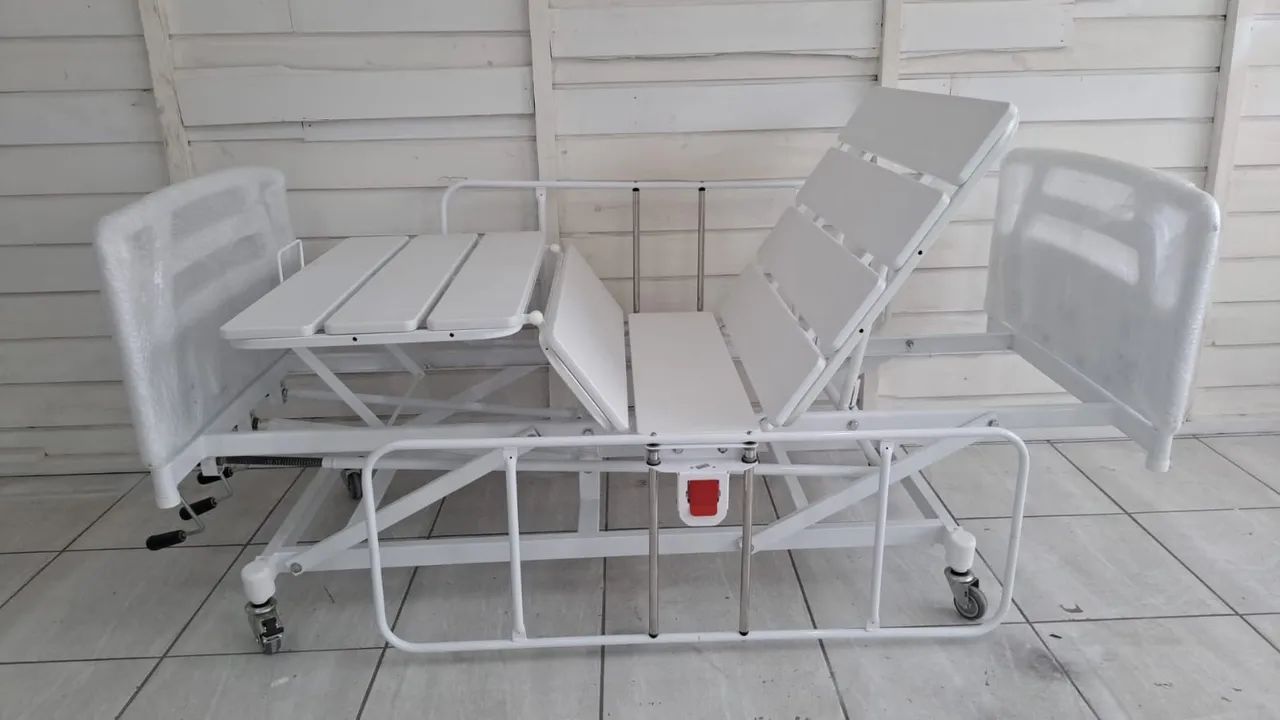 Cama hospitalar 3 manivelas  - Foto 3