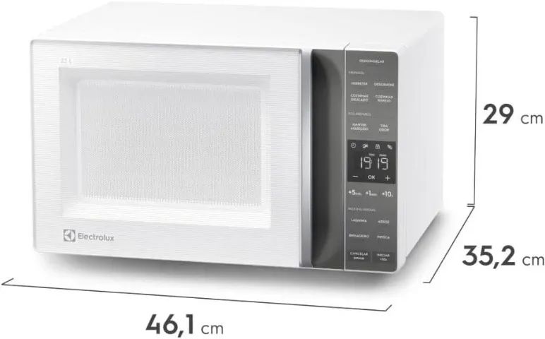 Micro-ondas Electrolux 23L Branco Efficient com Descongelamento Assistido (ME23B) 220V