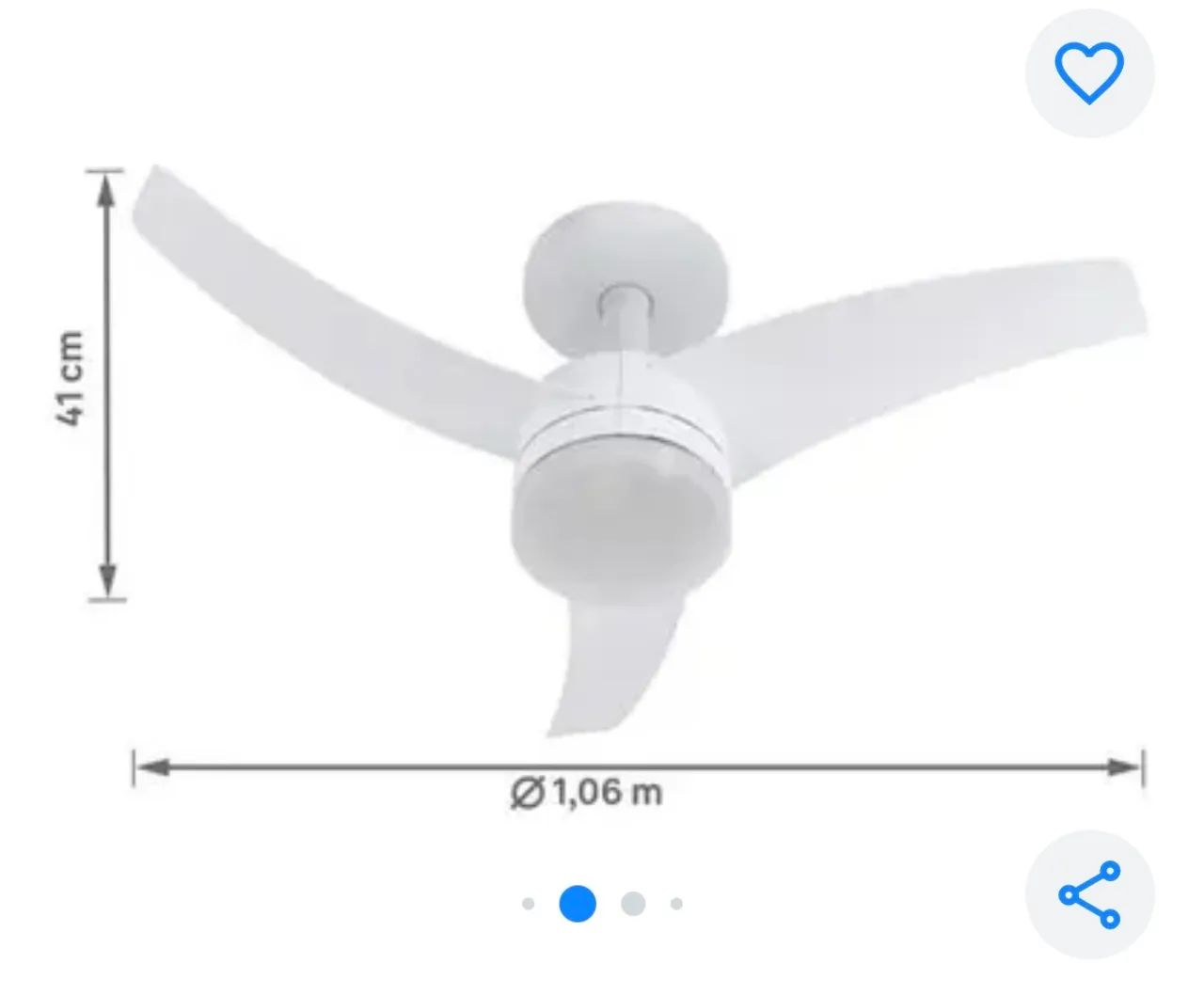 Modern White Ceiling Fan64291460406787122