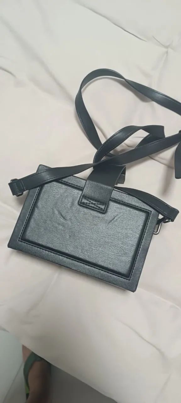 Bolsa de Ombro Preta Zara - Foto 4