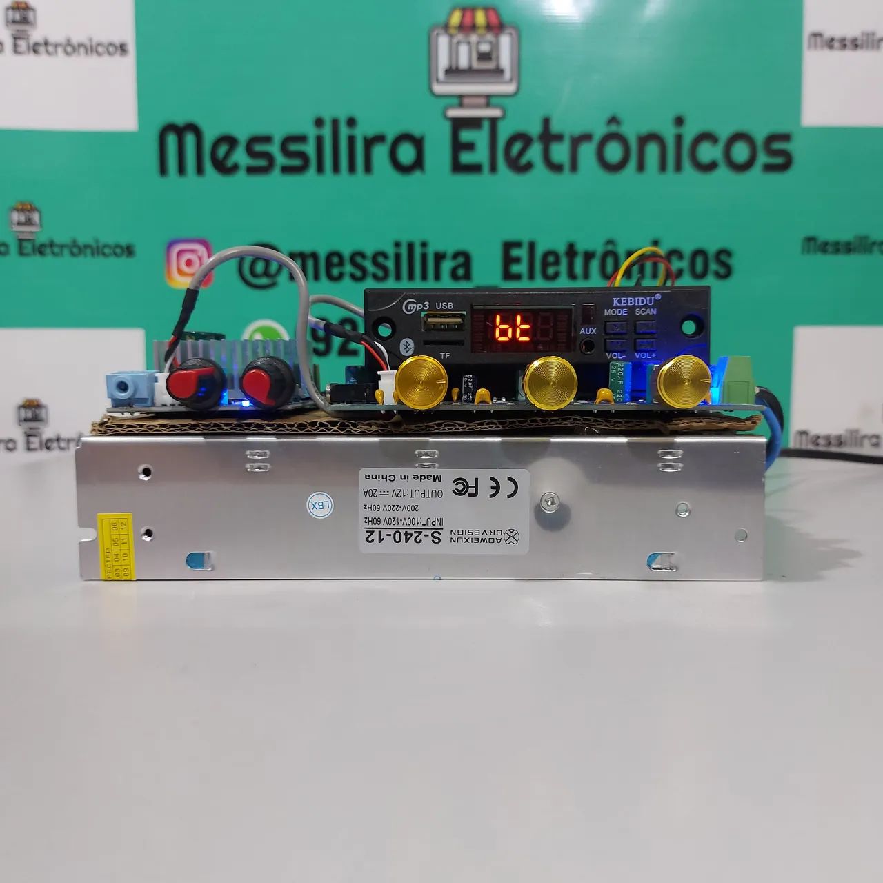 Sistema de som montado 2.1 canal 2*150w + 100w