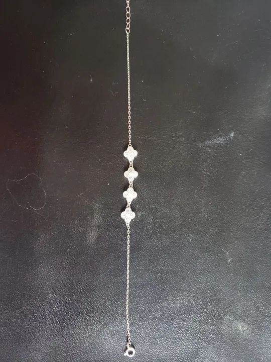 Pulseira de Prata 950 com Detalhes em Pedras - Foto 2
