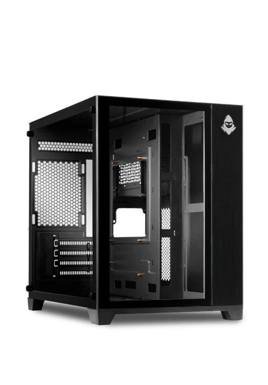 Gabinete Mancer 300V Black com ventoinhas 