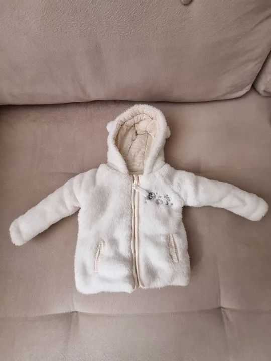 Casaco Early Days com capuz 0-3 meses<br>