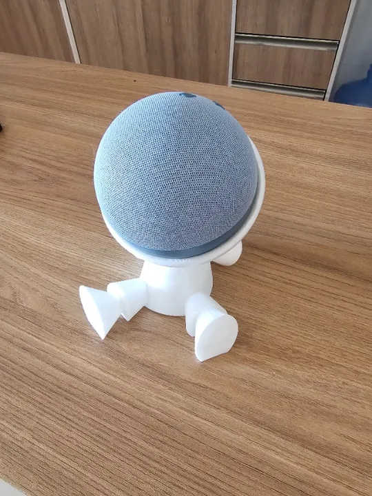 Suporte Mesa Robô Espacial Amazon Alexa Echo Dot 4 3D