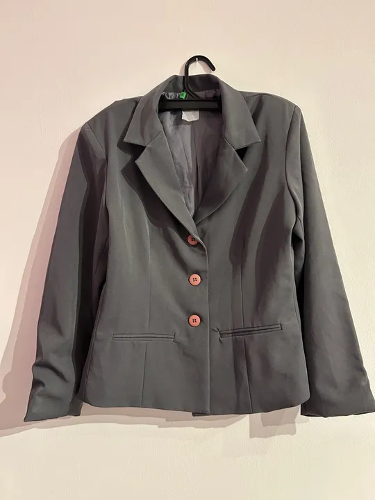 Blazer feminino cinza