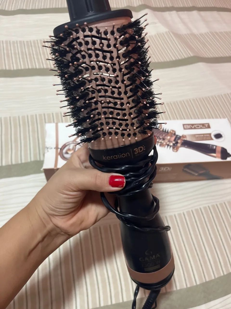 Secador de Cabelo Gama Italy Bivolt 1300W Keration 3D Escova - Foto 2