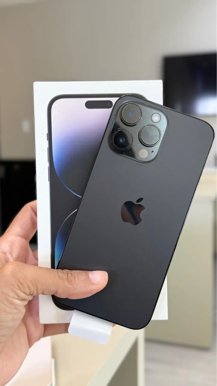 iPhone 14 Pro Max 128gb Cinza - Aceitamos seu iPhone de entrada - Até 18x no cartão