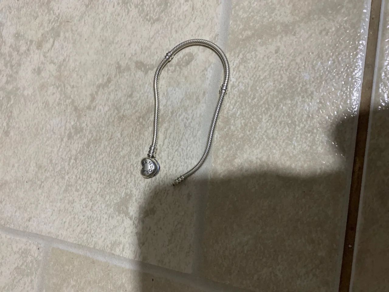 Pulseira prata 925 maleável pandora 
