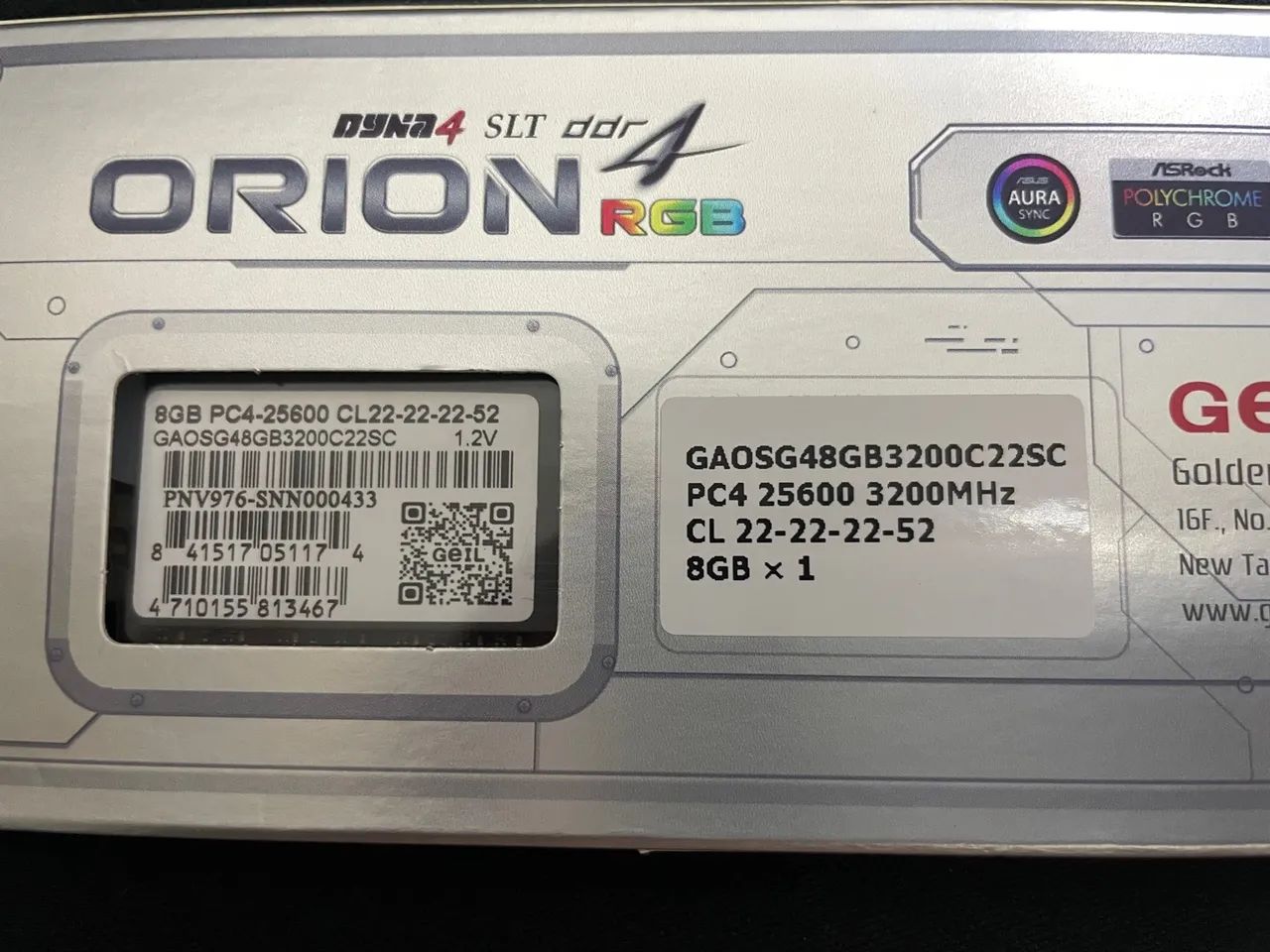Memórias RAM Geil Orion RGB (2x8gb) 16gb - Foto 4
