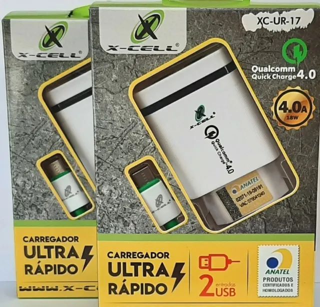 Carregador TPC X-Cell  4.0 Qualcomm Q. CH  2Usb