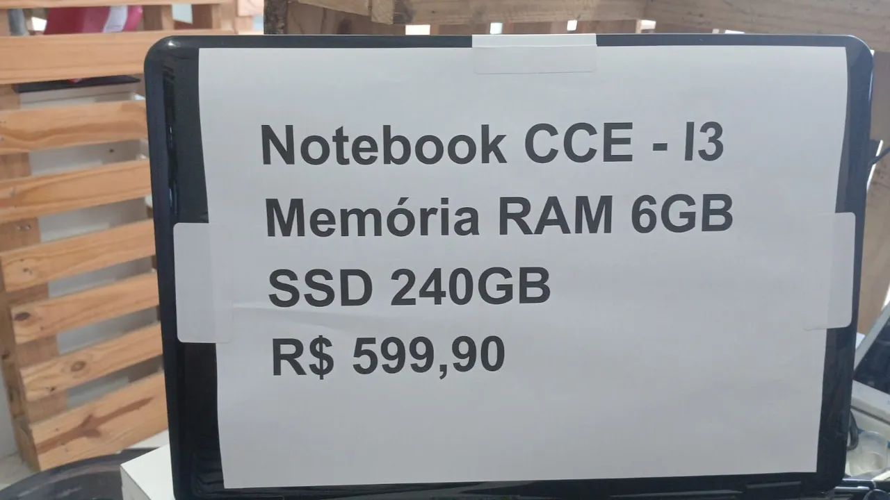 Notebook CCE - i3 6GB RAM 240GB SSD