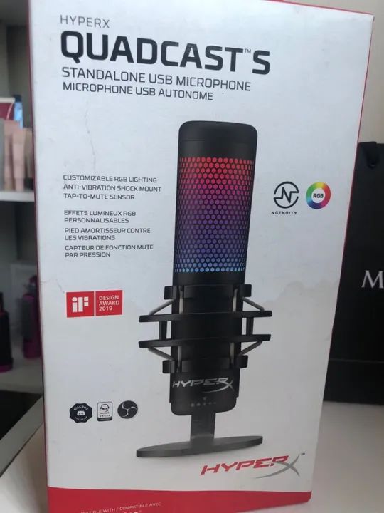 Microfone Gamer HyperX com Iluminação RGB - Foto 4