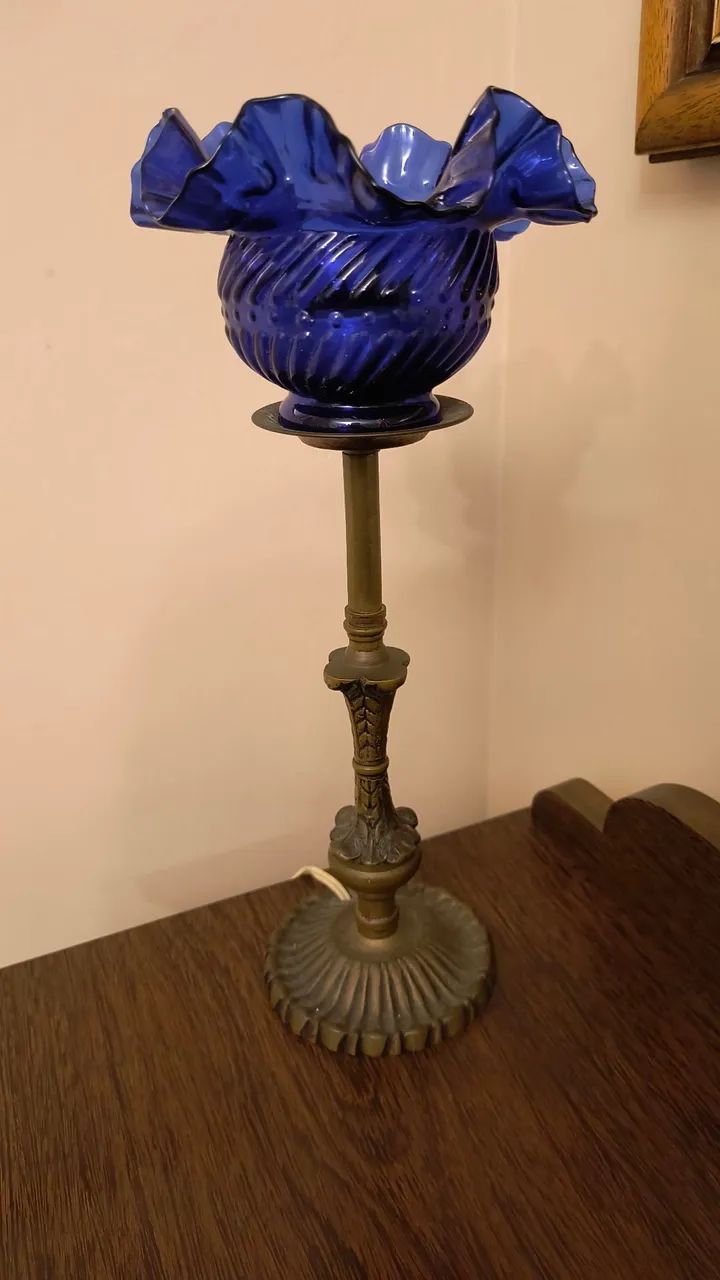 Abajur antigo de Bronze - Foto 3