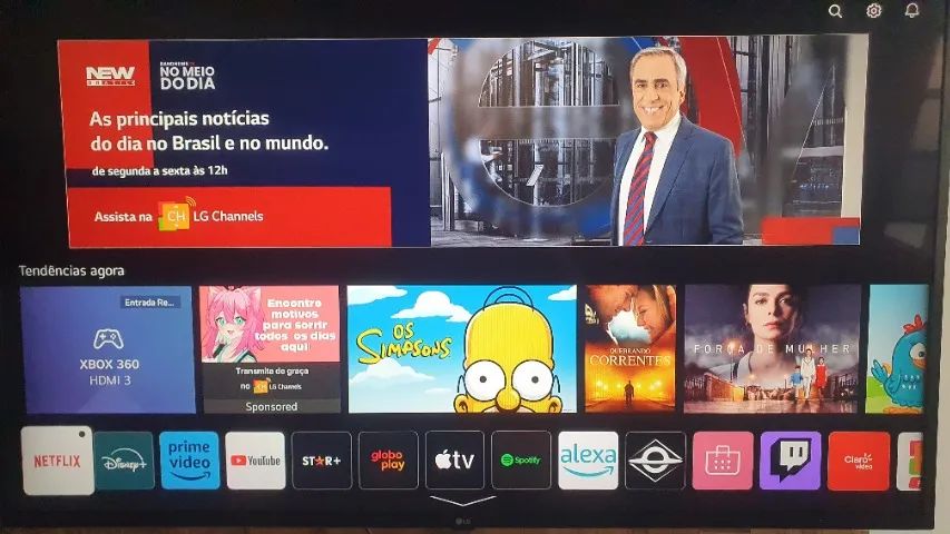 televisão lg 55' 4k UHD