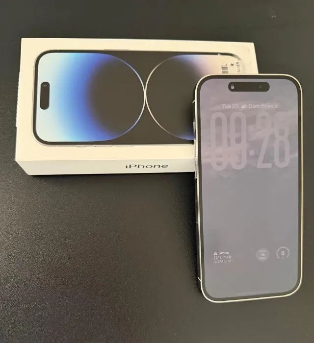 iPhone 14 Pro 128GB Silver - Seminovo, impecável! - Celulares e