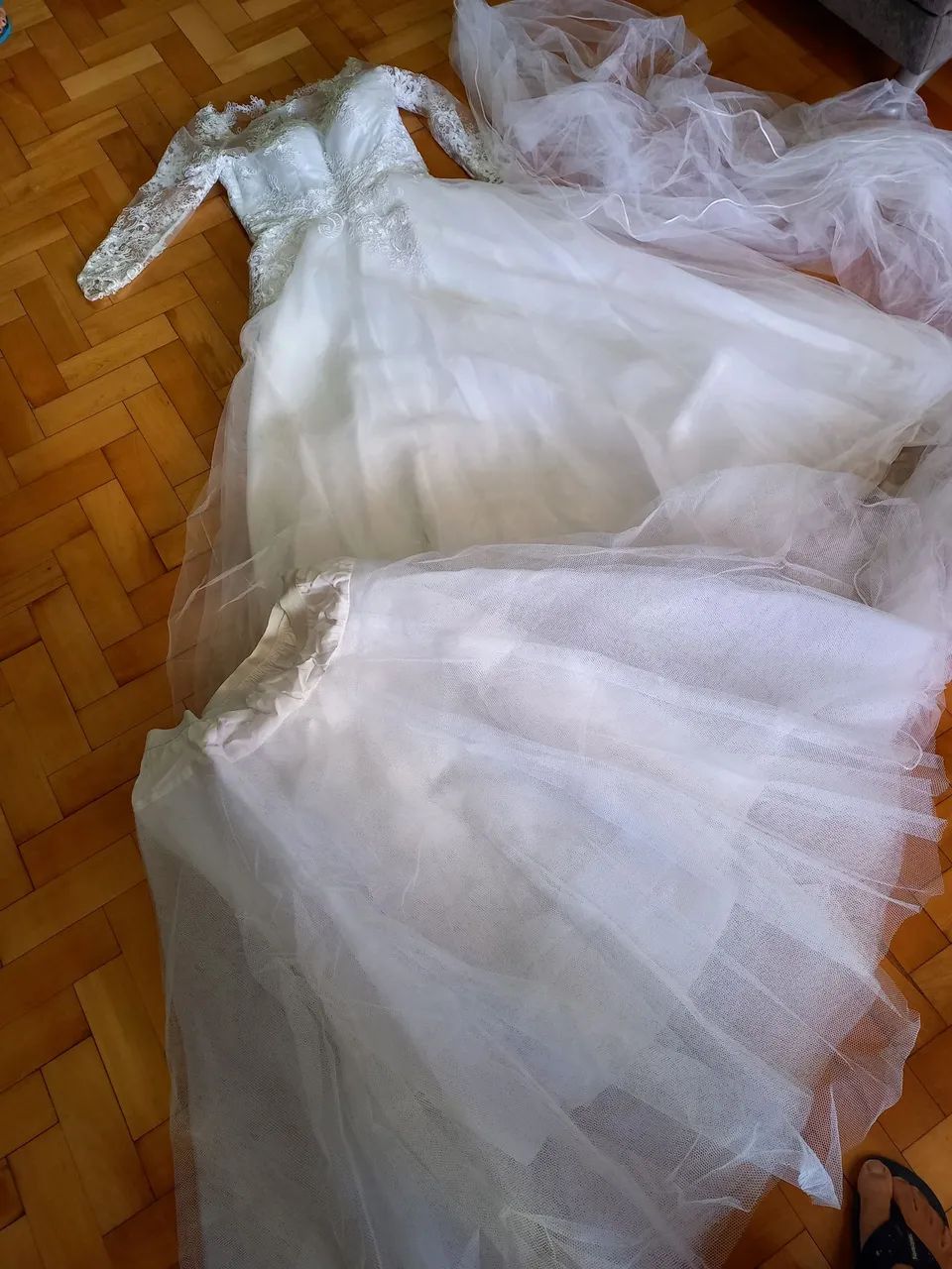 Vestido de noiva renda branco - Foto 5