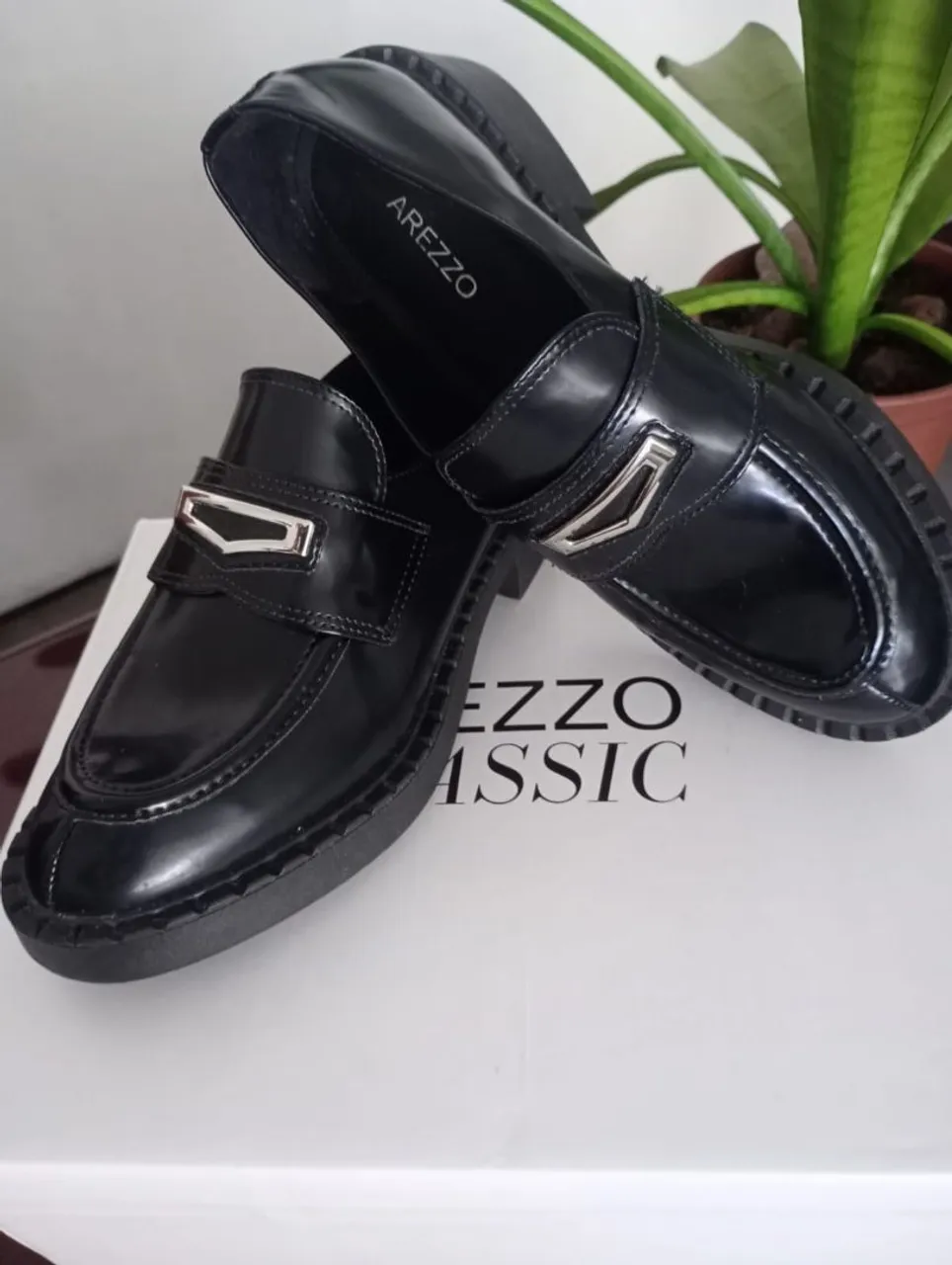Sapatos Oxford Arezzo - Preto Clássico