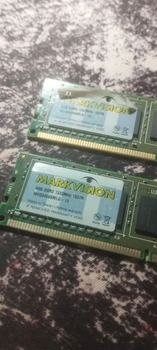 2 Memórias RAM 4gb cada (8gb) DDR3 - Foto 2