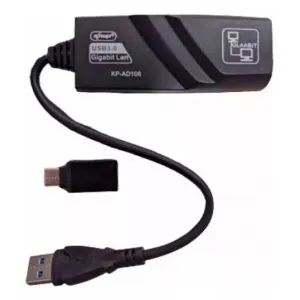 Adaptador USB 3.0 e Tipo-C para RJ45 - Gigabit Ethernet 10/100/1000 Knup KP AD106  - Foto 2