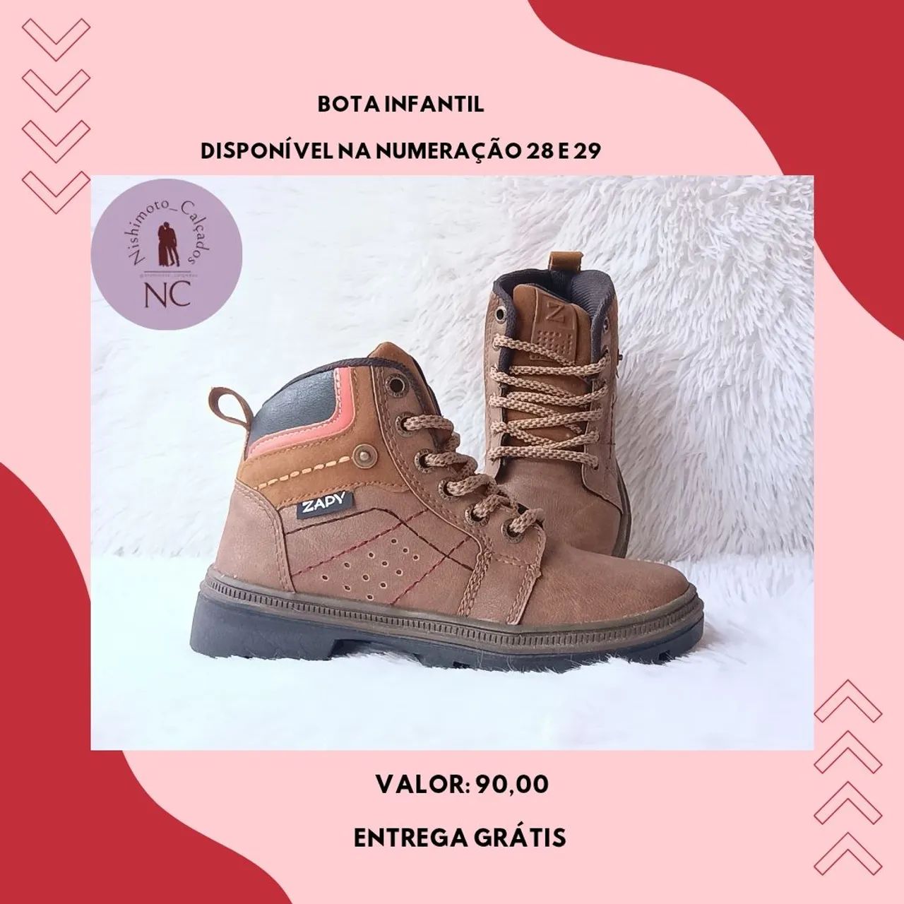 Bota infantil 64293481363587121