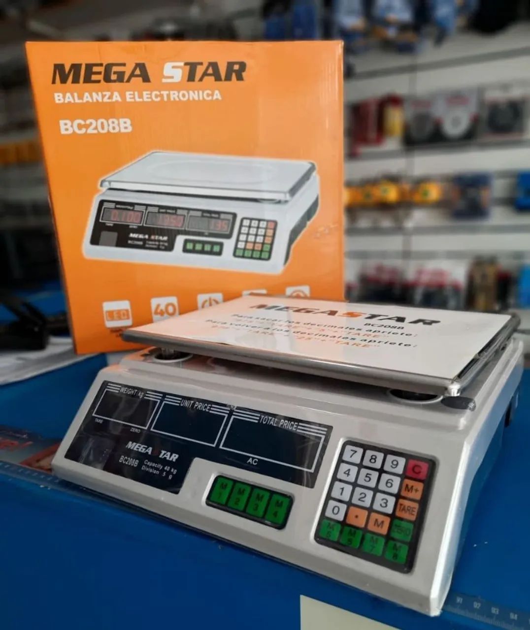 Balança Eletrônica Comercial 40kg  Mega Star BC208B novas 6 meses de garantia 