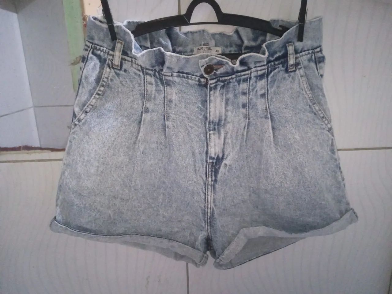 Shorts BLUESTEEL Jeans Feminino N;40 - Foto 5