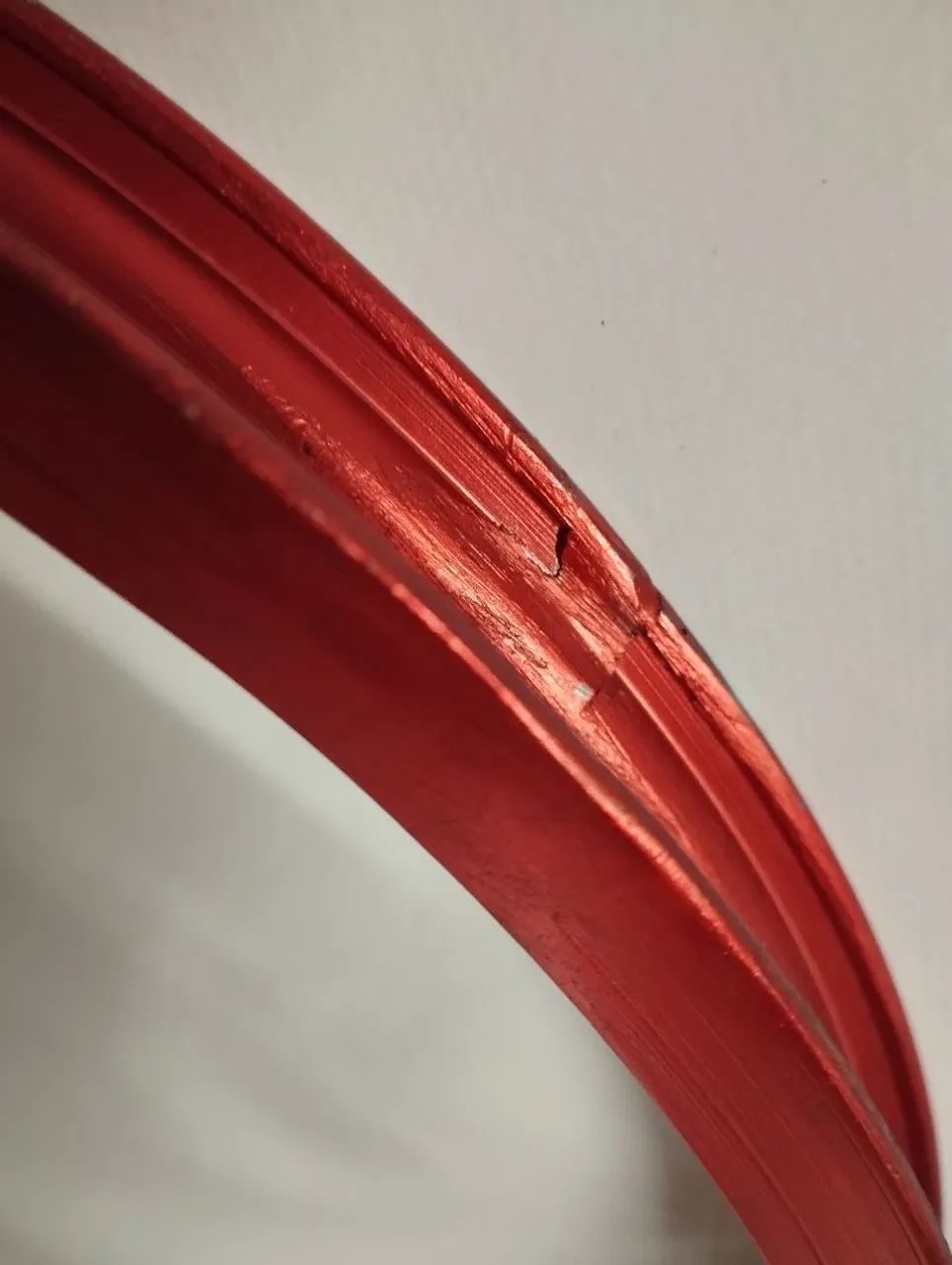 Aro 20 de Bicicleta Ya-Wara 36f Vermelho Anodizado Novo - Foto 4