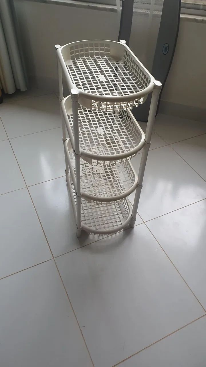 Cesto Organizador Duplo para Banheiro/Lavanderia - Foto 3