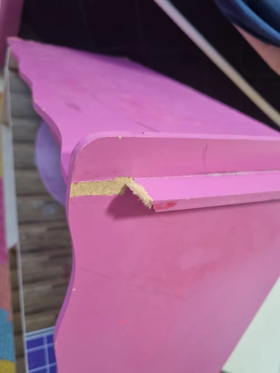 Casinha de Boneca Rosa em MDF - Foto 2