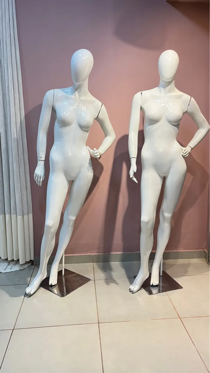 Manequins Fibra de vidro Branco
