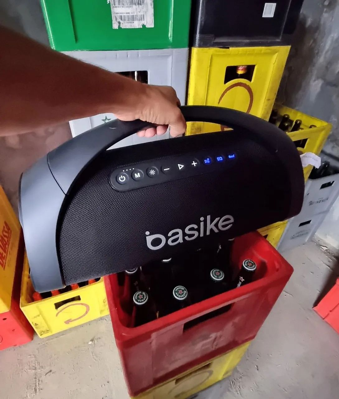 Boombox Basike 300w top GRAVE da um couro em jbl - Foto 2