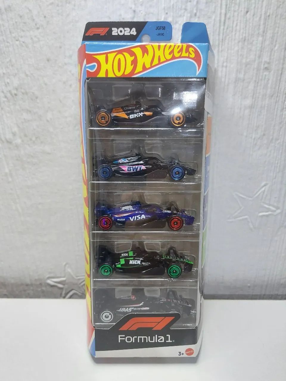 Pack com 5 Carrinhos da Hot Wheels - Fórmula 1