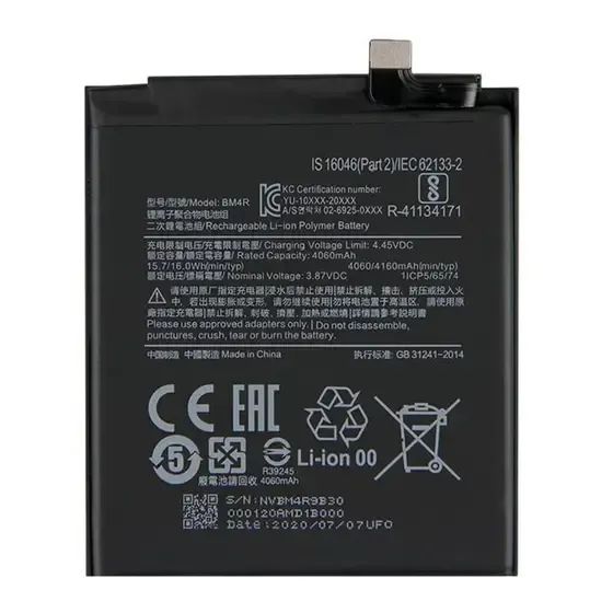 Bateria Xiaomi Redmi Note 10 Lite 5G Mi Lite BM4R