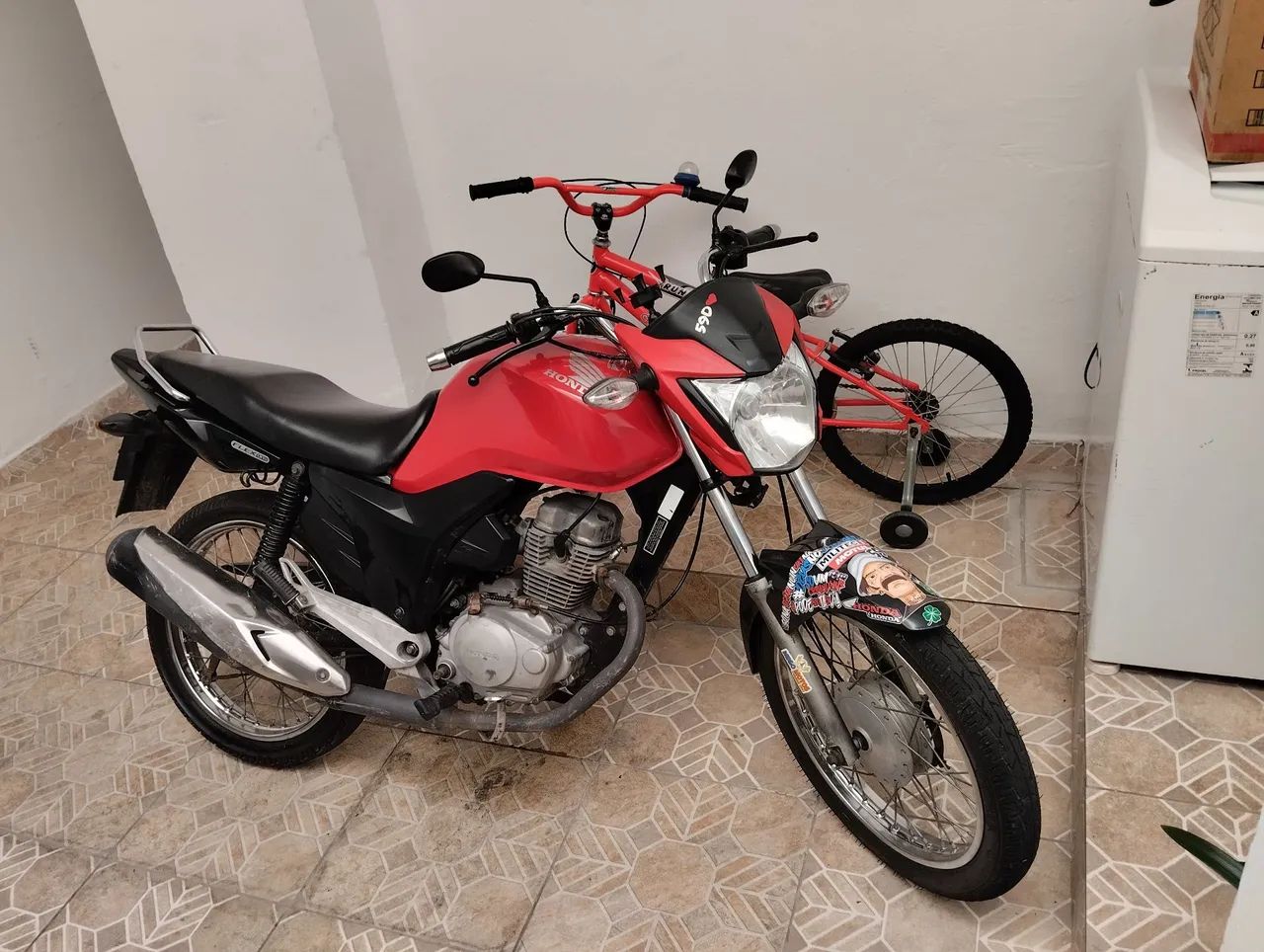 Fan 125i 2017 partida elétrica e pedal - Foto 12