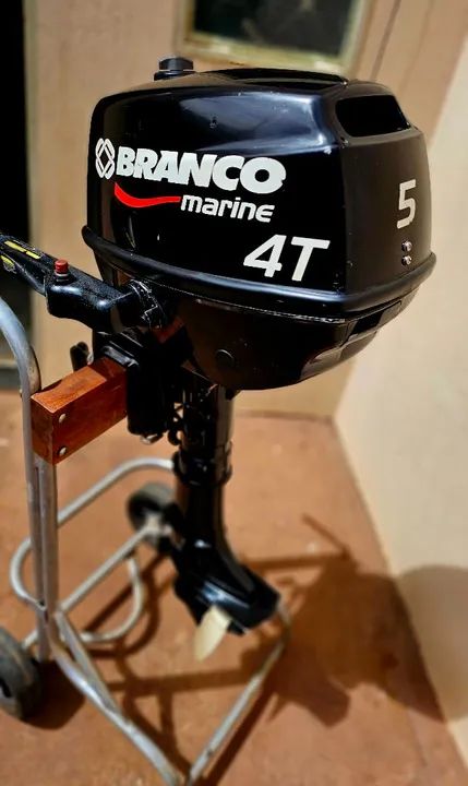 MOTOR DE POPA BRANCO 5 HP 4 TEMPO  - Foto 5