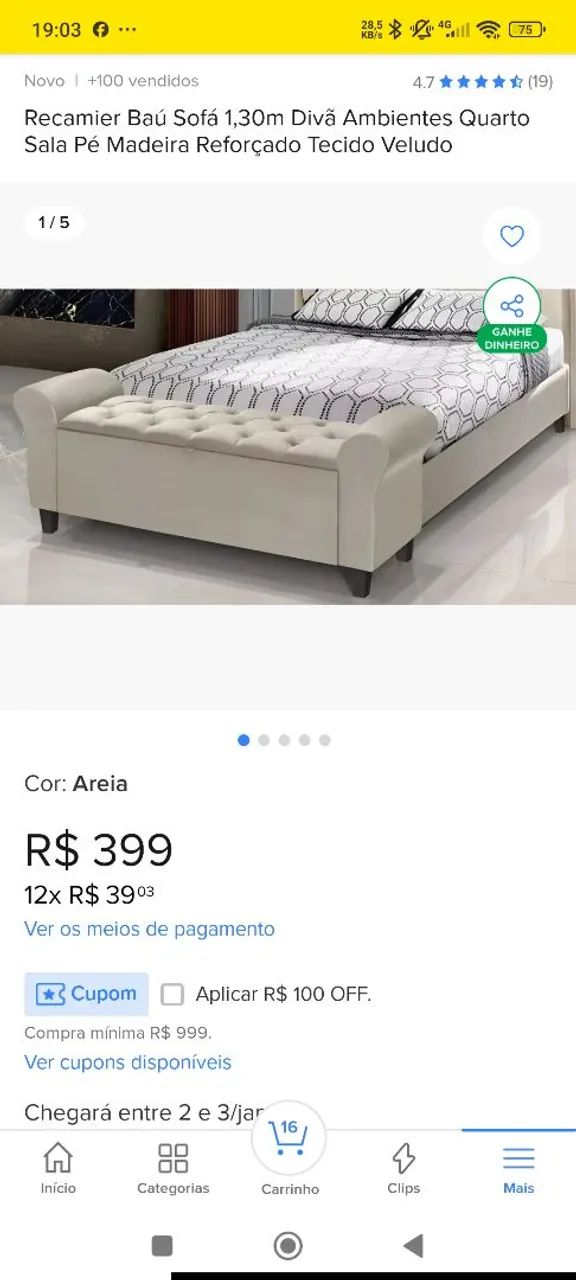 Vendo móveis com três meses de uso. Sofá, geladeira, fogão, armário, guarda roupa, rack - Foto 2