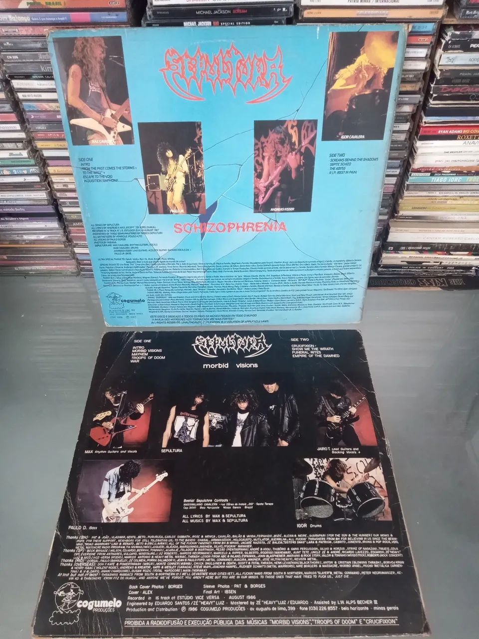 LPs SEPULTURA Morbid Visions / Schizophrenia - Foto 2