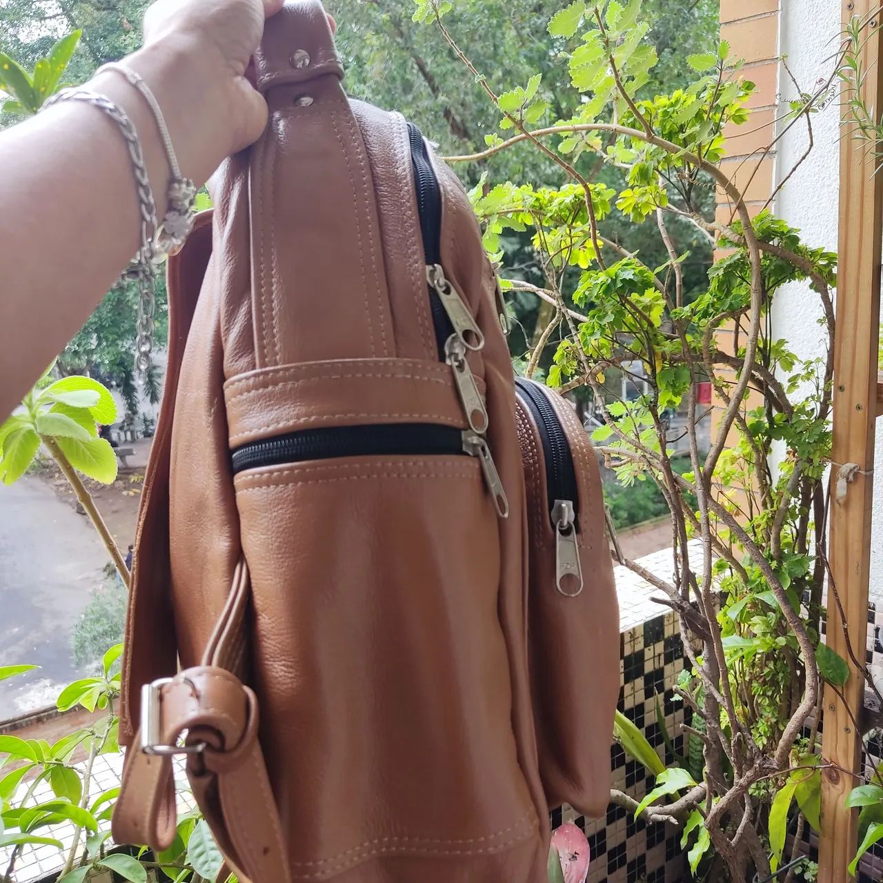Mochila COURO Legítimo NOVA  - Foto 2