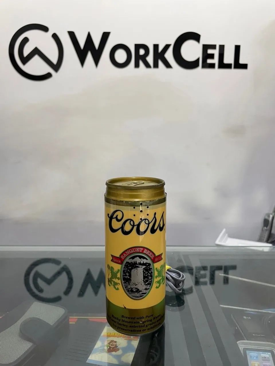 Telefone Raro Lata de Cerveja 