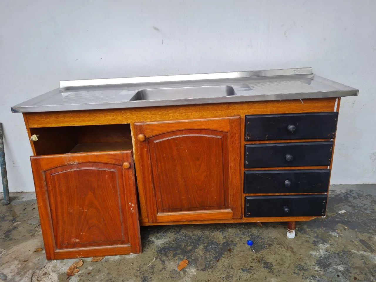 Gabinete completo com Cuba "aço inox"