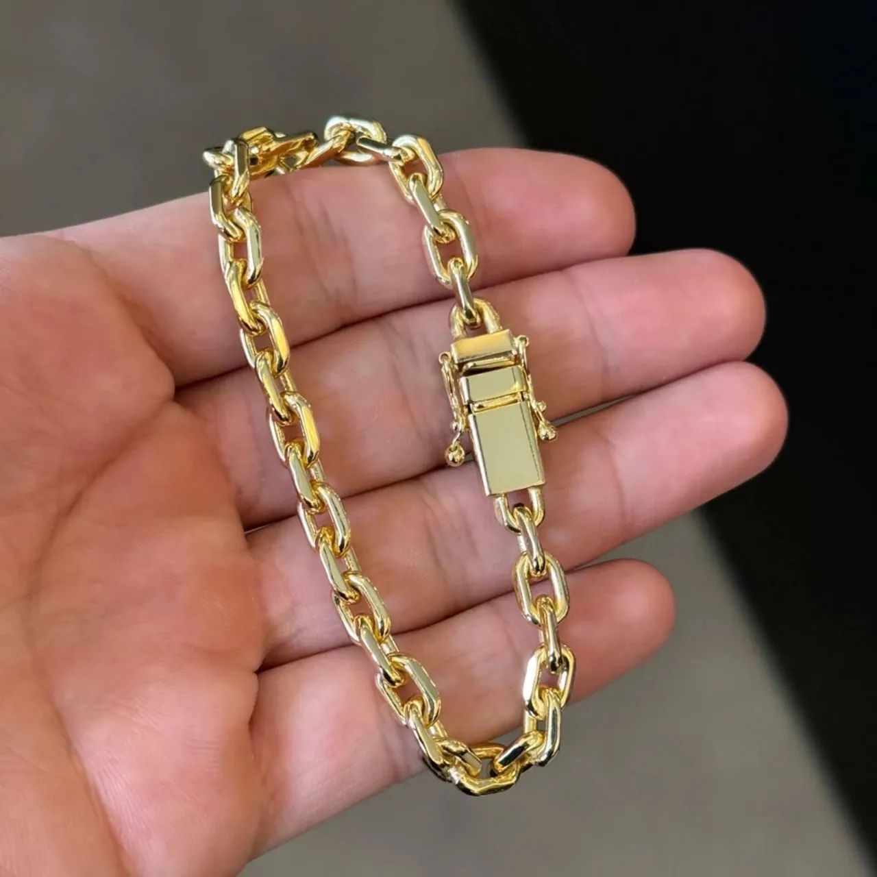 Corrente e pulseira Kit banhado a ouro - Foto 2