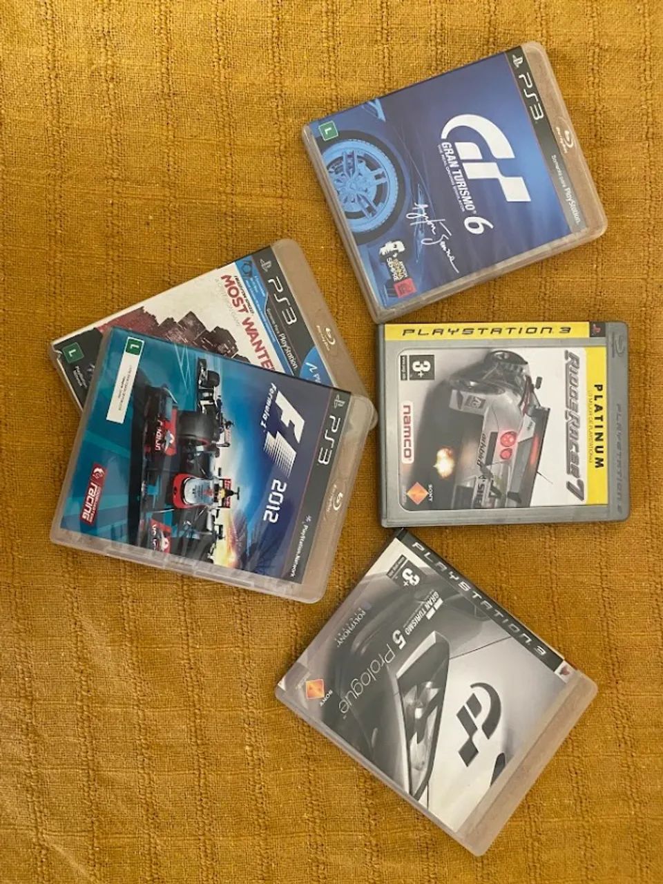 Coleção Corridas, 5 Jogos de Videogame p/ PS3 Originais Sony