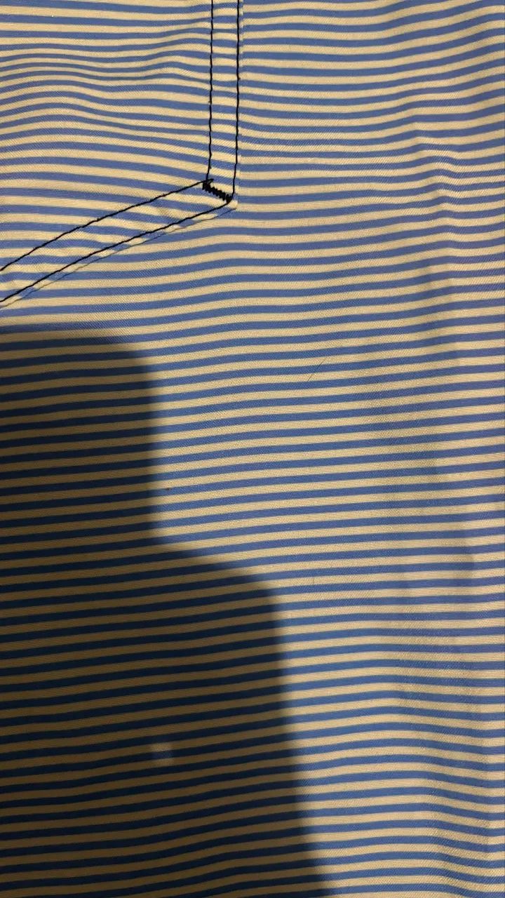 short masculino listrado azul e branco - Foto 3