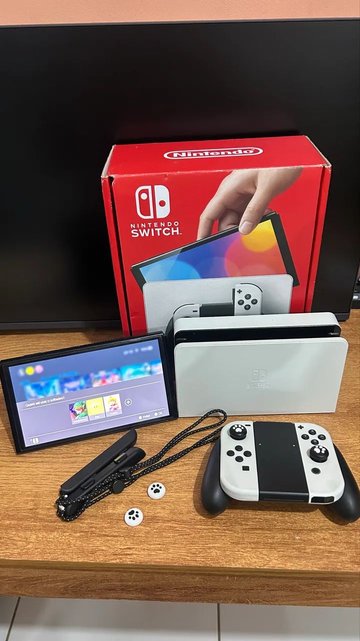 Nitendo Switch Oled Desbloqueado - Foto 4