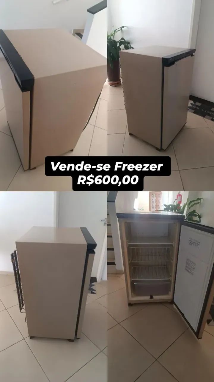 Freezer usado gelando 