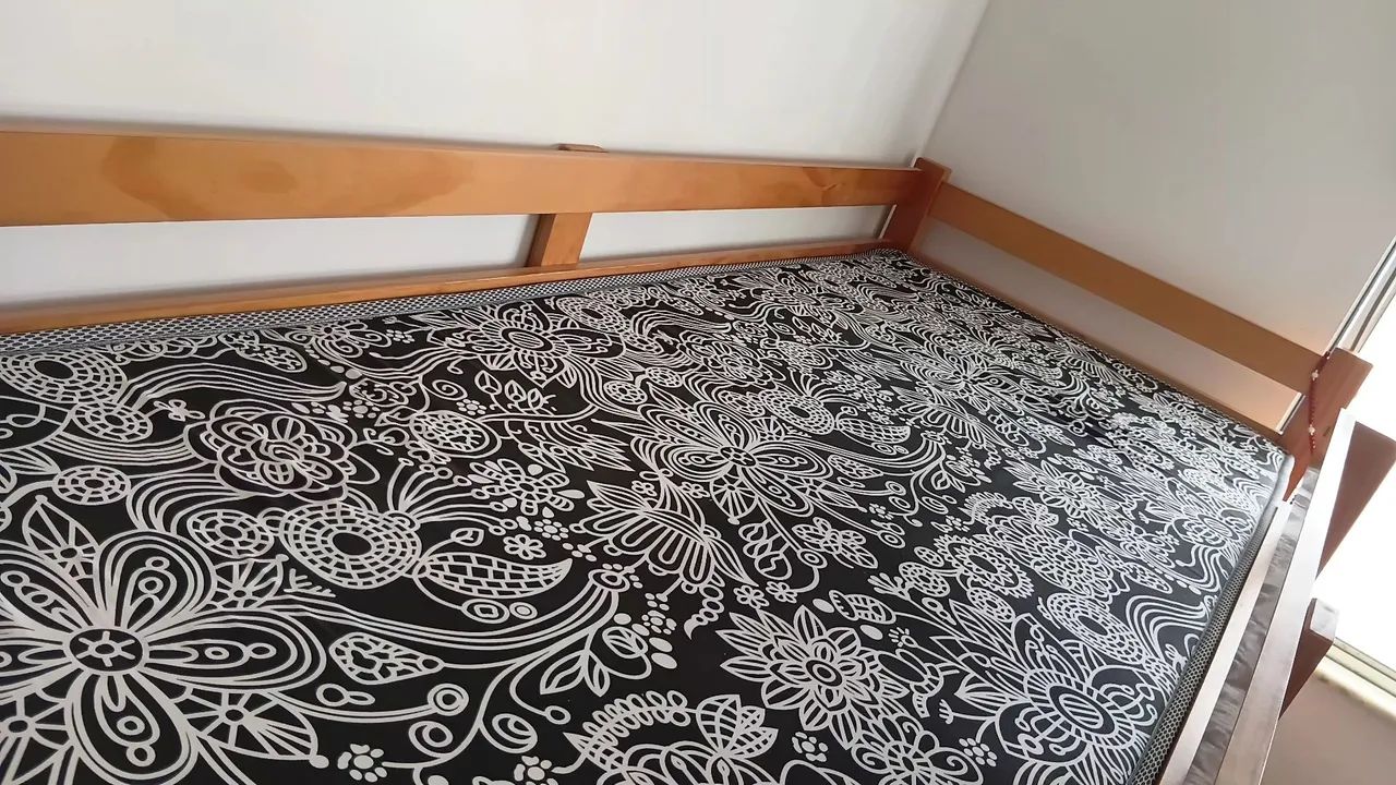 Beliche , Guarda roupa e colchão solteiro - Foto 3