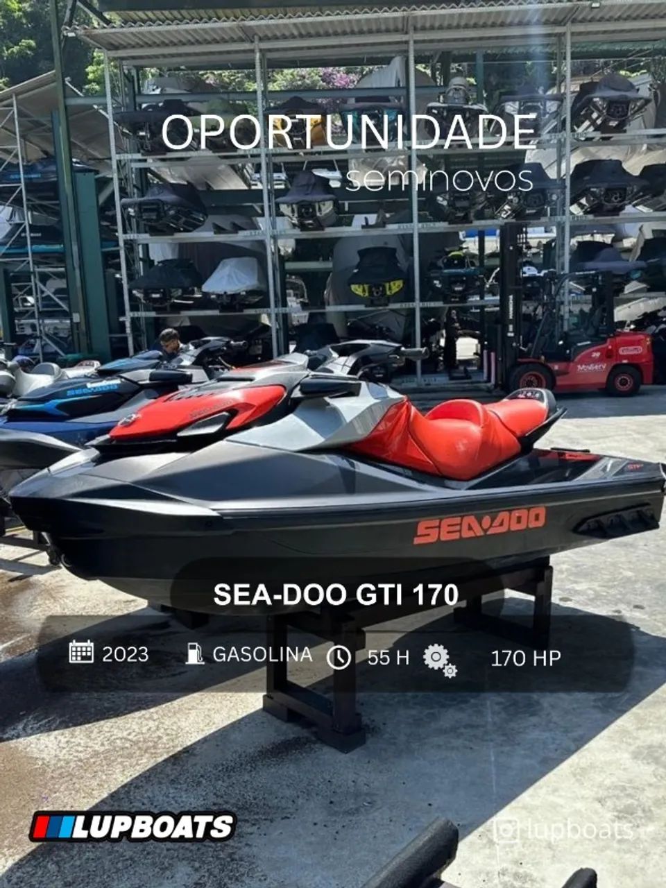SEA-DOO GTI 170 - 2023 (YAMAHA, FX CRUISER, VX, KAWASAKI, JET SKI)