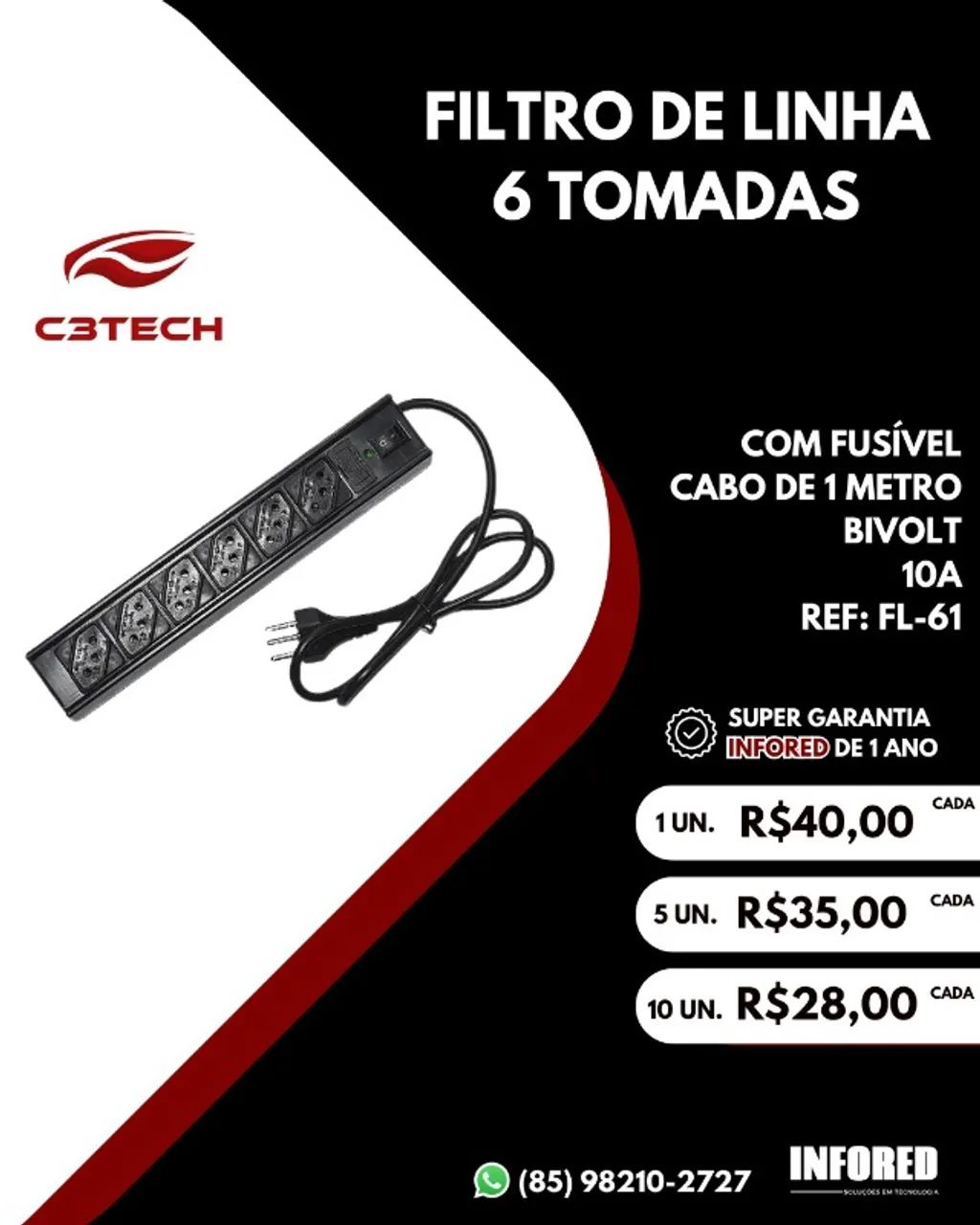 Filtros de Linha e Extensões - Foto 2