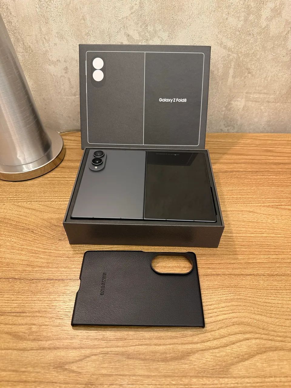Galaxy Z Fold 8 512GB com NF + case couro original - Foto 4